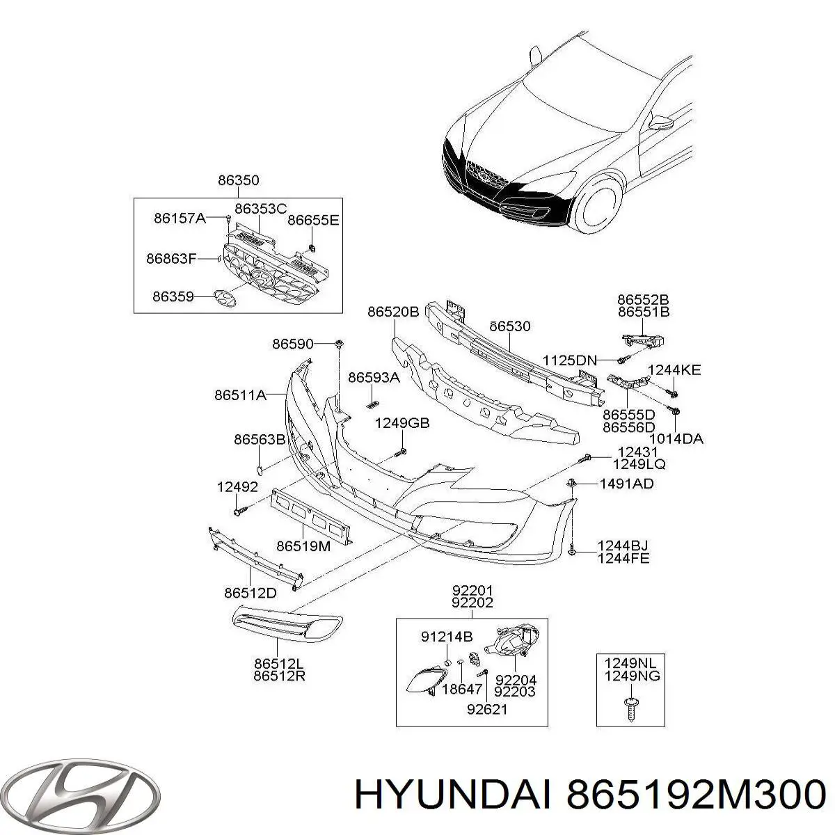  Hyundai/Kia 865192M300 ціна, від 22.71 USD