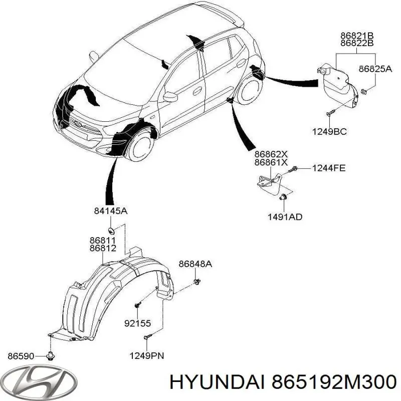 Купити 865192M300 Hyundai/Kia 