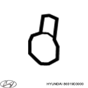 86519D3000 Hyundai/Kia Заглушка бампера буксирувального гака, передня