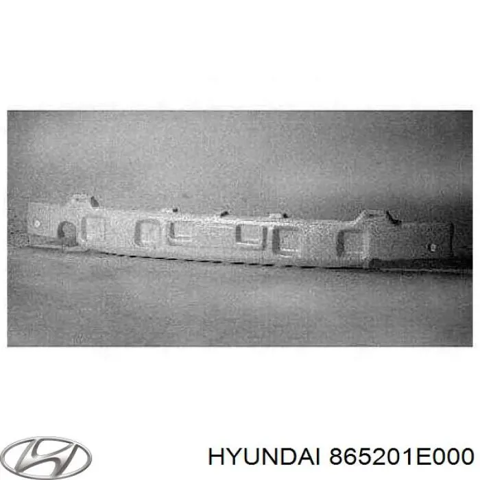 865201E000 Hyundai/Kia абсорбер (наповнювач бампера переднього)