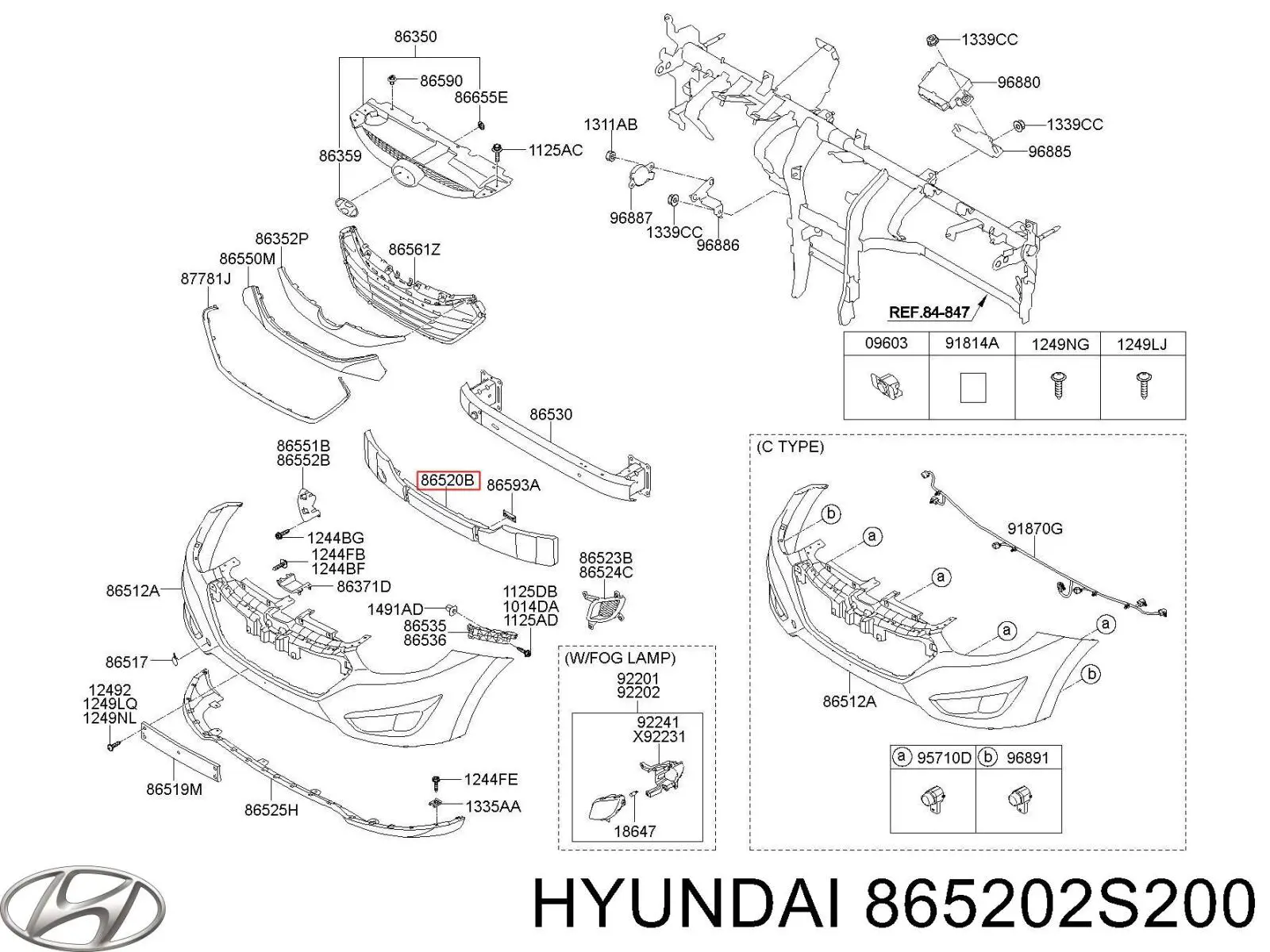 Абсорбер бампера переднього Hyundai/Kia 865202S200 ціна, від 13.08 USD