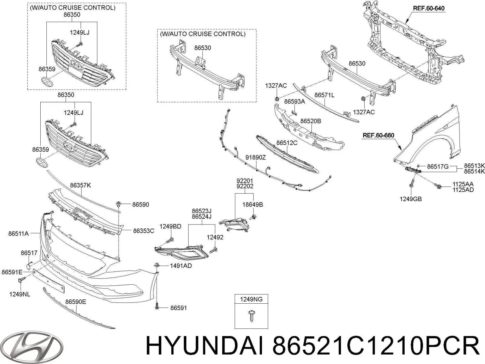 86521C1210PCR Hyundai/Kia 