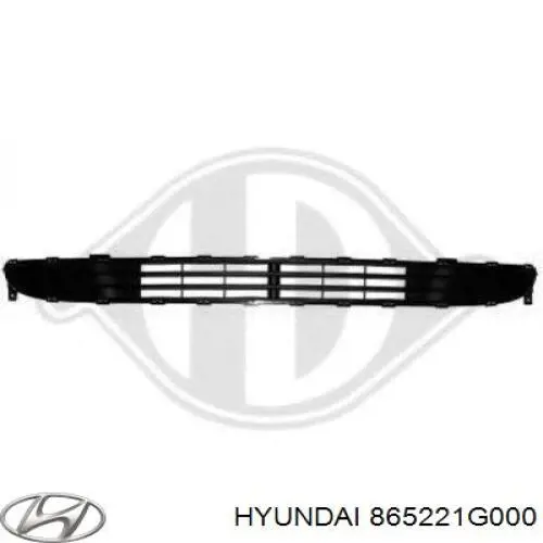 865221G000 Hyundai/Kia Решітка переднього бампера, центральна