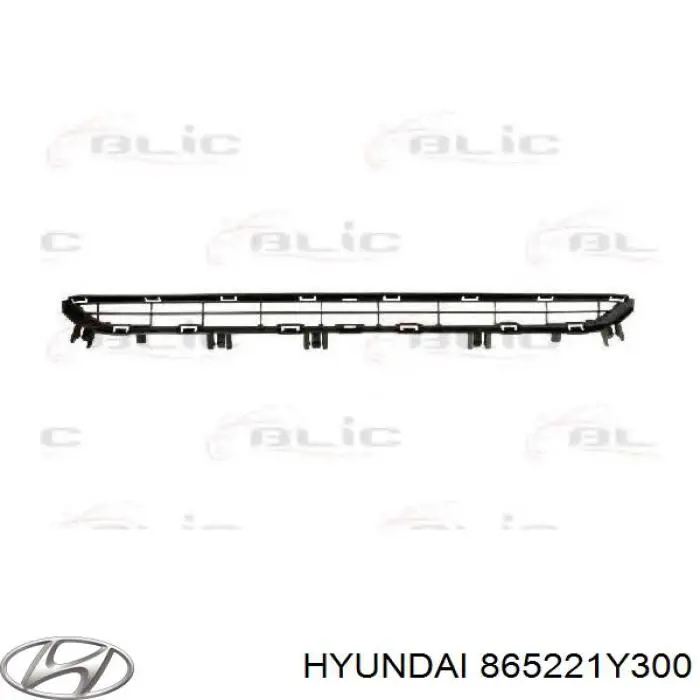 865221Y300 Hyundai/Kia Решітка переднього бампера, центральна