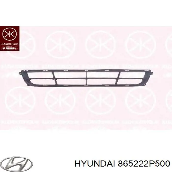 Решітка переднього бампера, центральна Hyundai/Kia 865222P500 ціна, від 24.68 USD