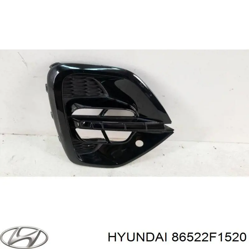 86522F1520 Hyundai/Kia Заглушка, решітка протитуманних фар бампера переднього, права