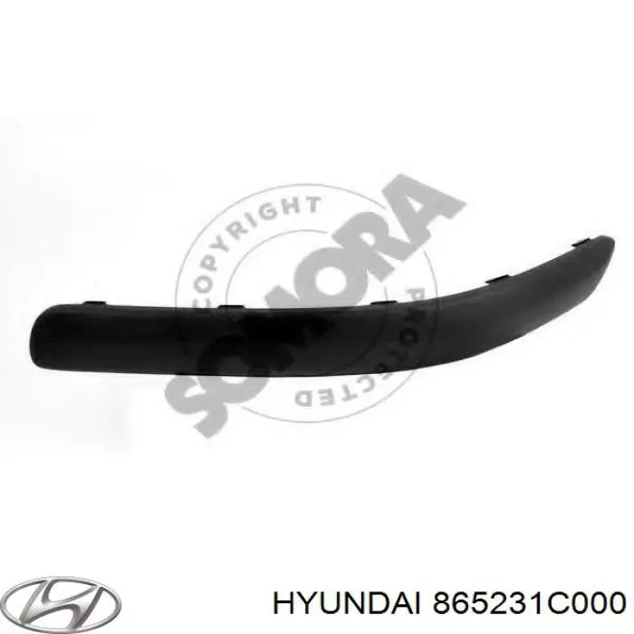 Накладка бампера переднього, ліва Hyundai/Kia 865231C000 ціна, від 4.42 USD