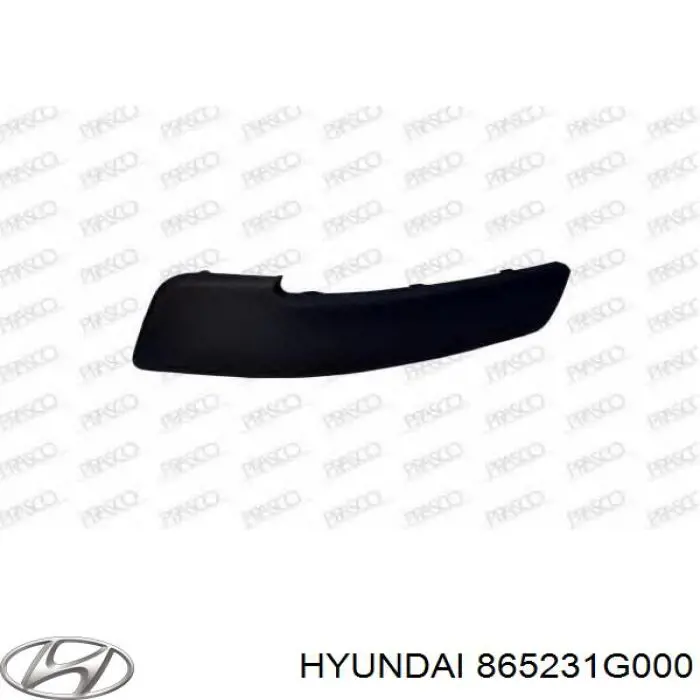 865231G000 Hyundai/Kia накладка бампера переднього, ліва