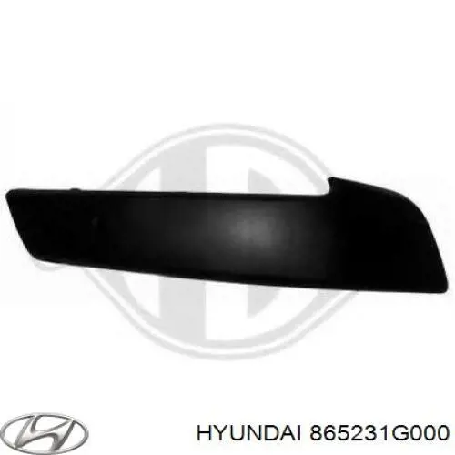 Накладка бампера переднього, ліва Hyundai/Kia 865231G000 ціна, від 21.85 USD