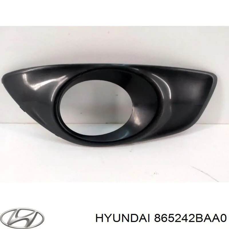 865242BAA0 Hyundai/Kia Заглушка, решітка протитуманних фар бампера переднього, права