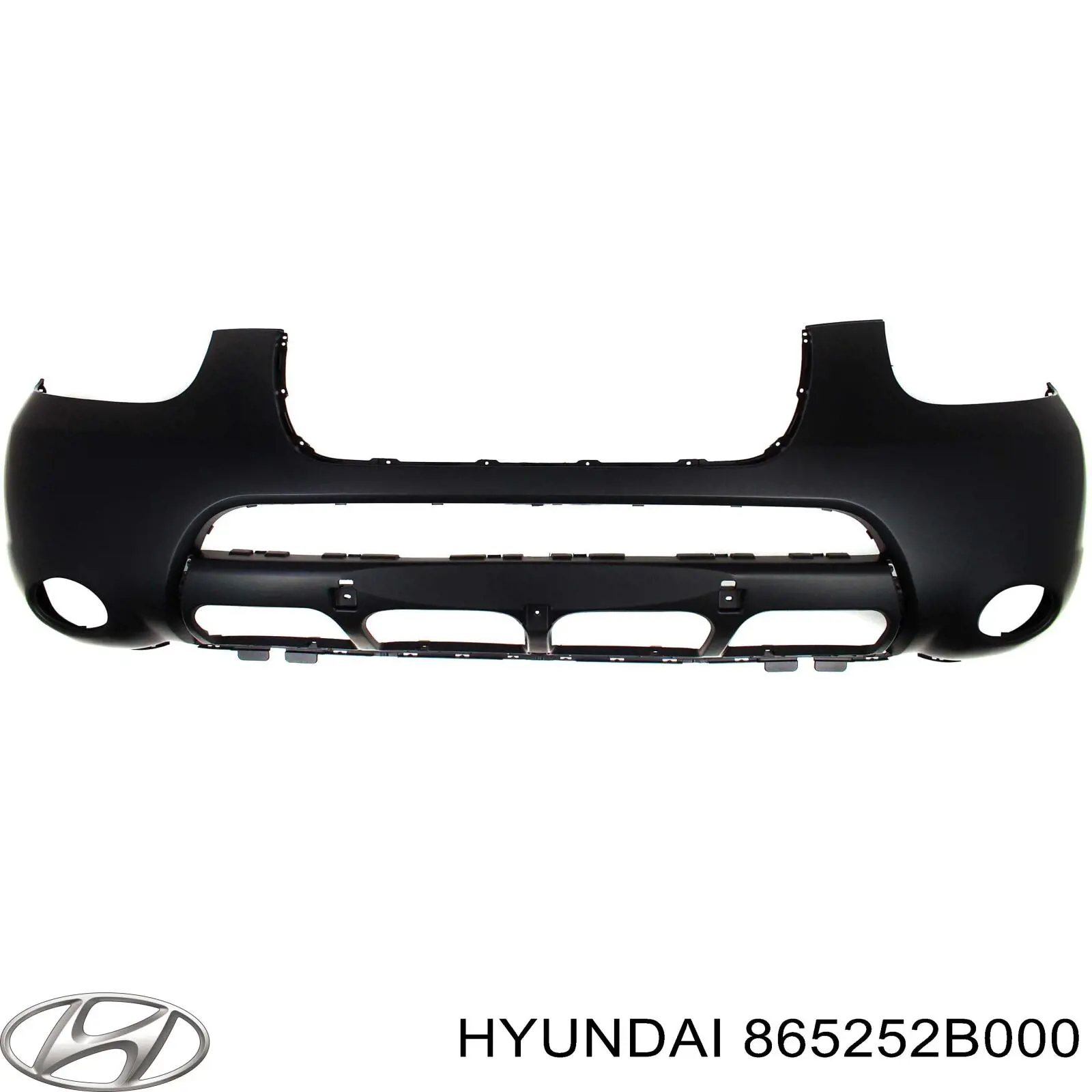 Решітка переднього бампера, нижня Hyundai/Kia 865252B000