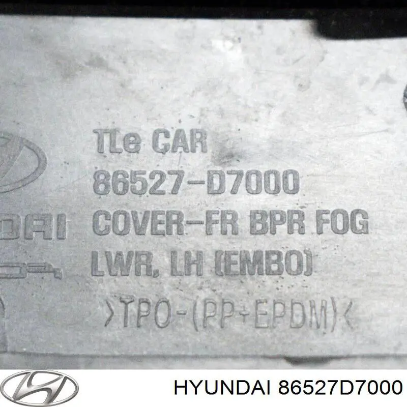 Молдинг переднього бампера, лівий Hyundai/Kia 86527D7000 ціна, від 42.36 USD
