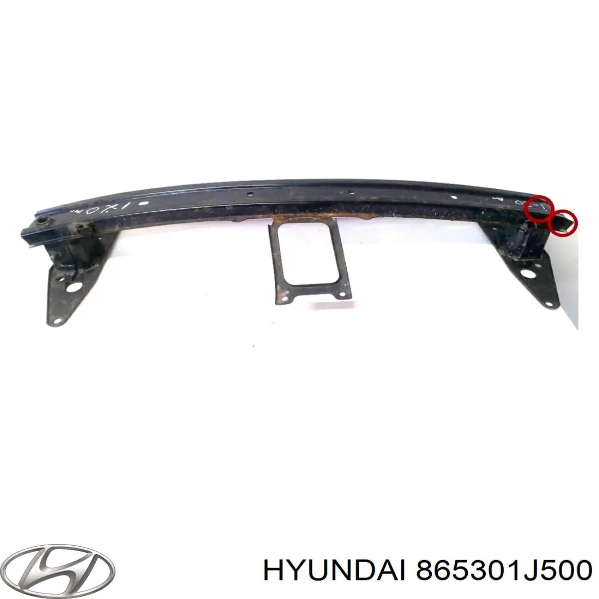 Підсилювач бампера переднього Hyundai I20 (PB) (Хендай Ай 20)