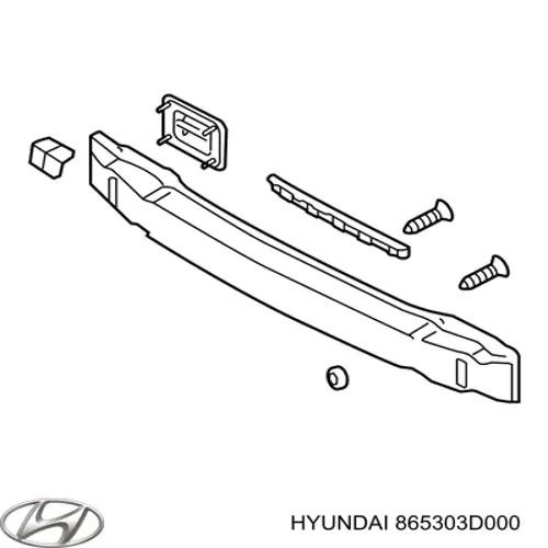 865303D000 Hyundai/Kia підсилювач бампера переднього