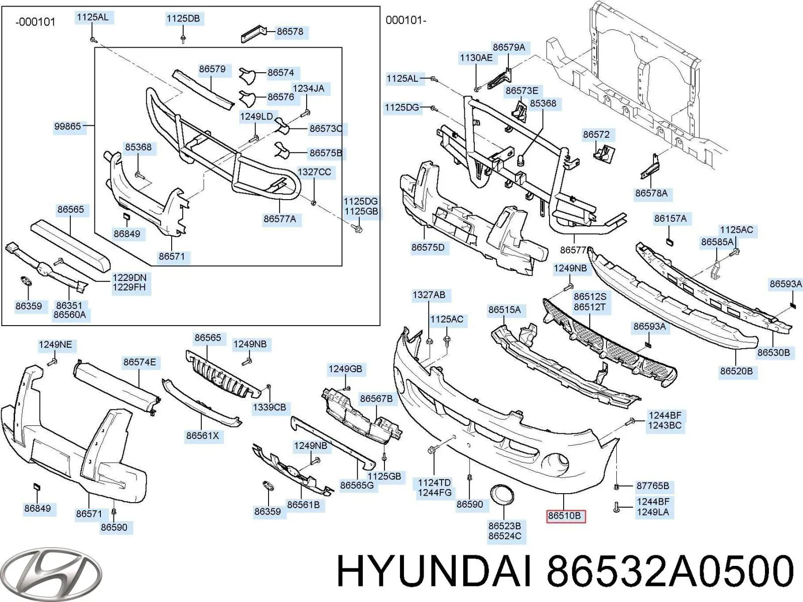 86532A0500 Hyundai/Kia 