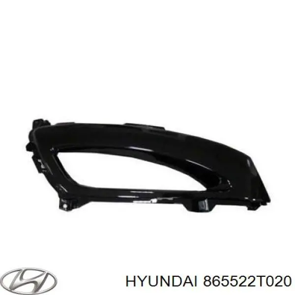 865522T020 Hyundai/Kia Заглушка, решітка протитуманних фар бампера переднього, права