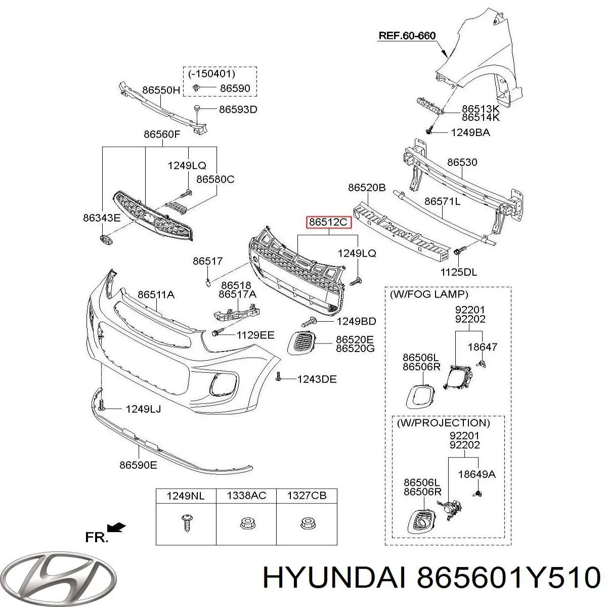 865601Y510 Hyundai/Kia 