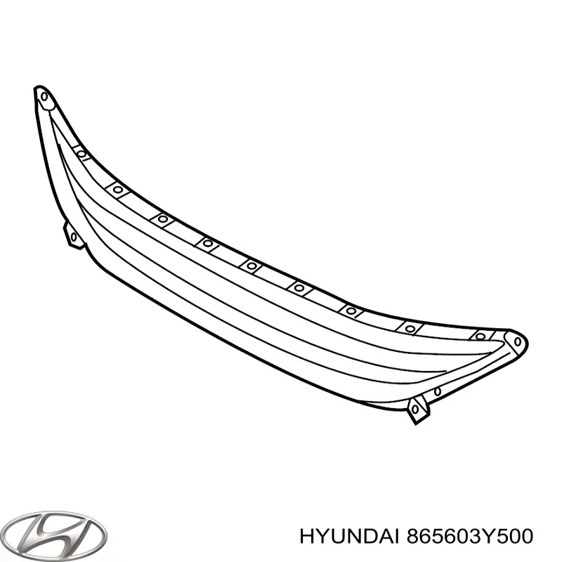 Купити 865603Y500 Hyundai/Kia Решітка переднього бампера, центральна