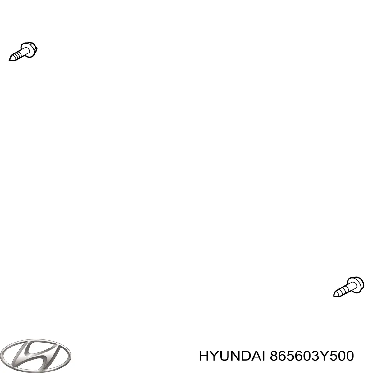 865603Y500 Hyundai/Kia Решітка переднього бампера, центральна
