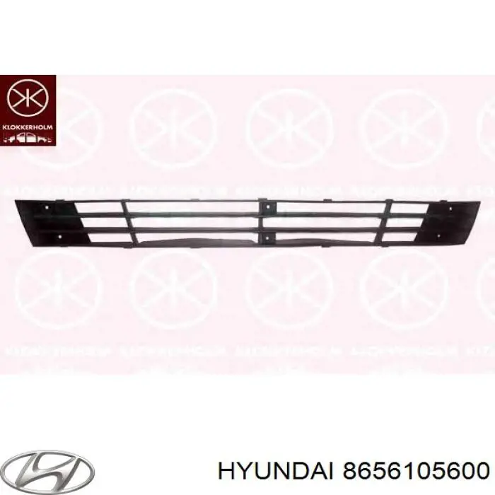 8656105600 Hyundai/Kia Решітка переднього бампера, центральна