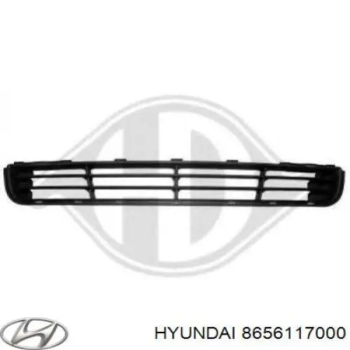 Решітка переднього бампера Hyundai Matrix (FC) (Хендай Матрікс)