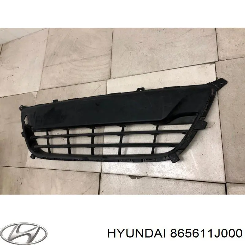 Решітка переднього бампера Hyundai I20 (PB) (Хендай Ай 20)