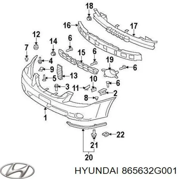  Hyundai/Kia 865632G001 ціна, від 2.90 USD