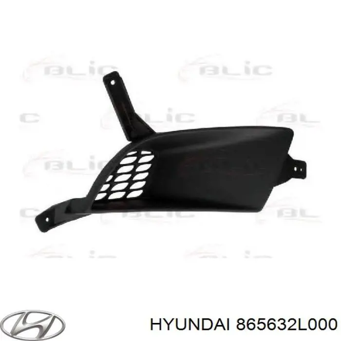 865632L000 Hyundai/Kia заглушка/ решітка протитуманних фар бампера переднього, ліва