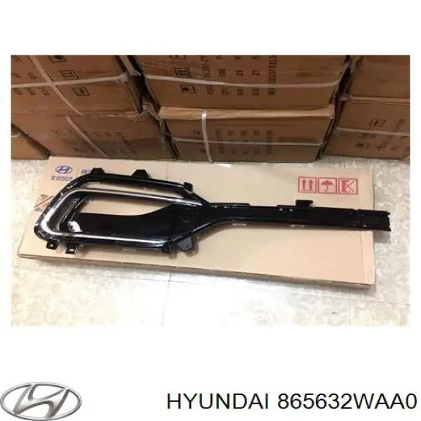 865632WAA0 Hyundai/Kia заглушка/ решітка протитуманних фар бампера переднього, ліва