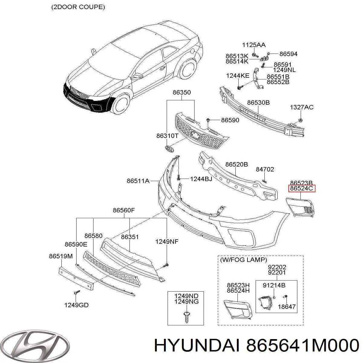 865641M000 Hyundai/Kia 