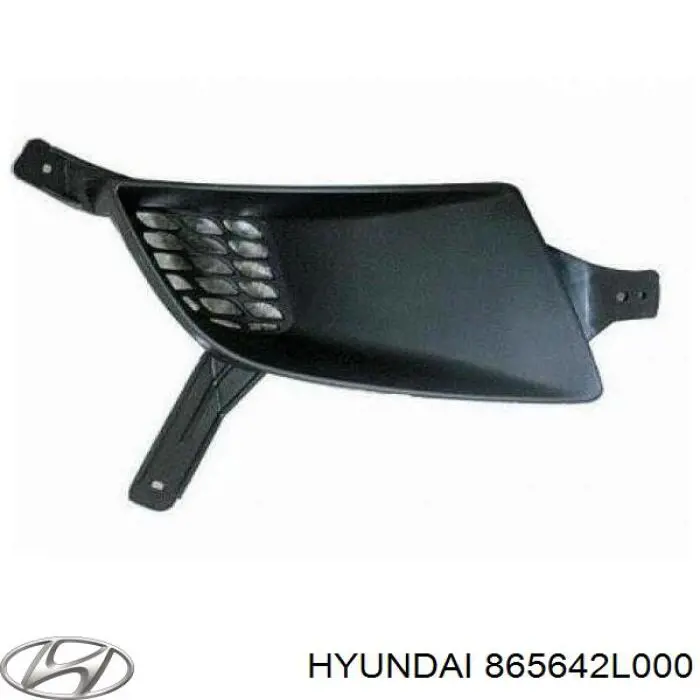 Заглушка/ решітка протитуманних фар бампера переднього, права Hyundai I30 (FD) (Хендай Ай 30)