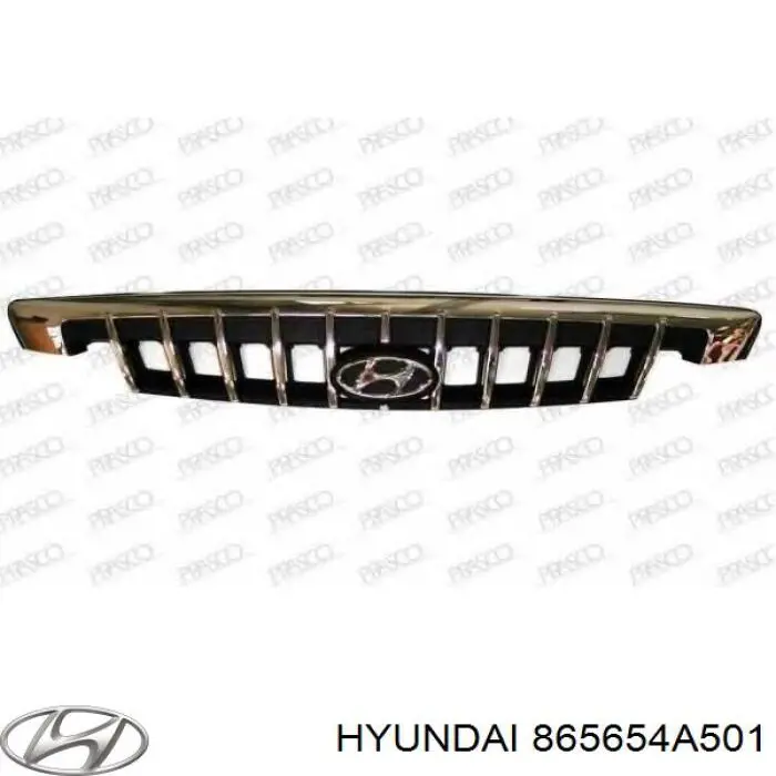 Решітка радіатора 865654A501 Hyundai/Kia