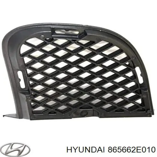 Решітка переднього бампера, права 865662E010 Hyundai/Kia