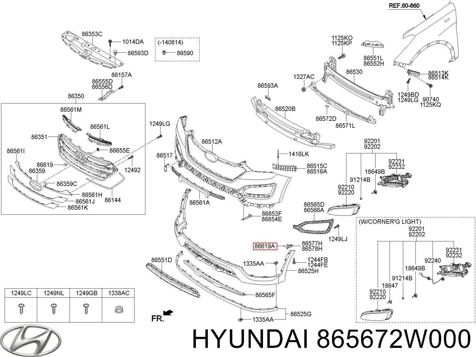 865672W000 Hyundai/Kia 