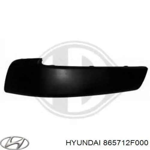 Молдинг переднього бампера, лівий Hyundai/Kia 865712F000 ціна, від 24.86 USD