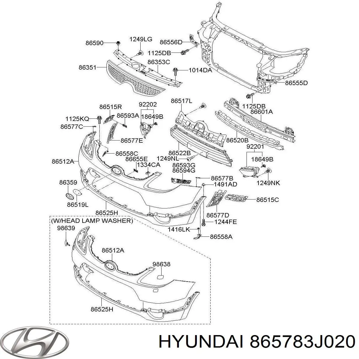 Купити 865783J020 Hyundai/Kia 