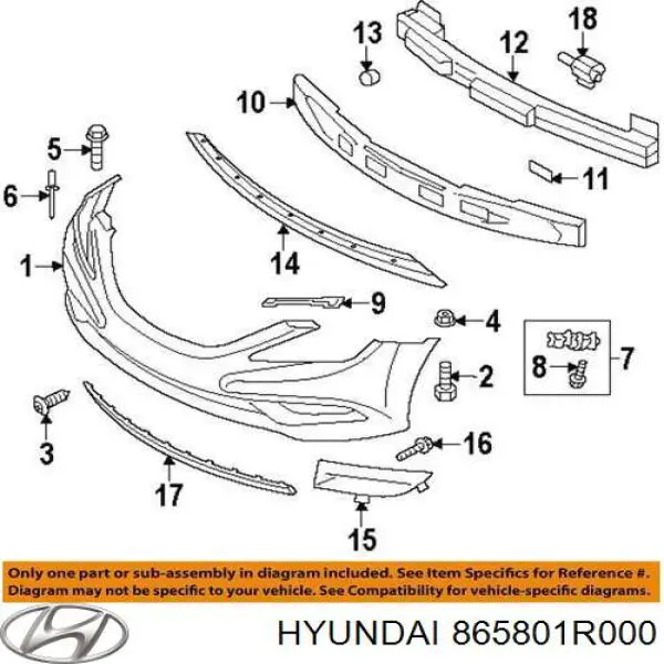  Hyundai/Kia 865801R000 ціна, від 112.74 USD
