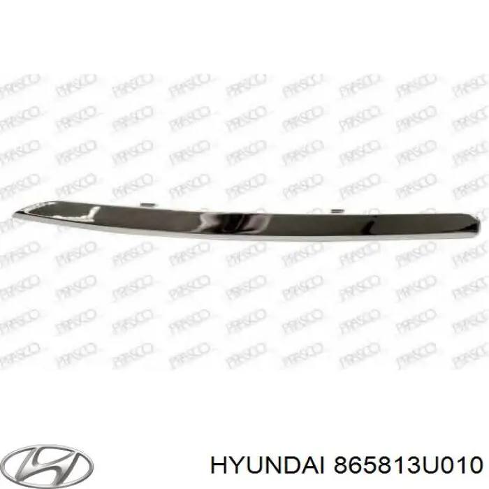 Купити 865813U010 Hyundai/Kia Молдинг переднього бампера, лівий