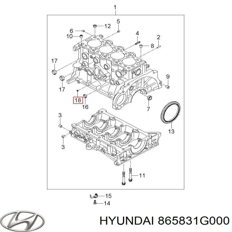 Купити 865831G000 Hyundai/Kia Кронштейн підсилювача переднього бампера