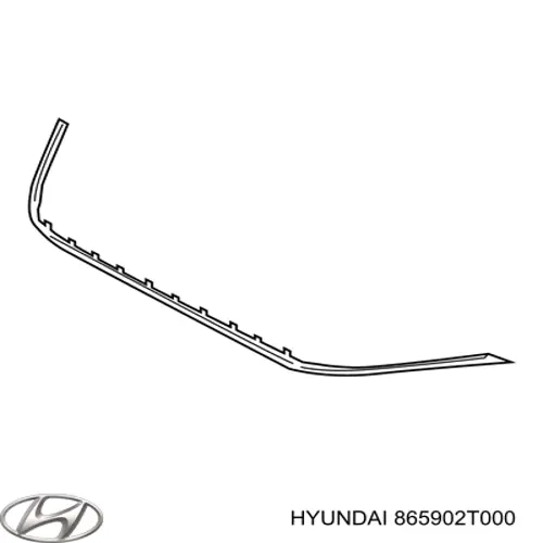 Накладка бампера переднього 865902T000 Hyundai/Kia