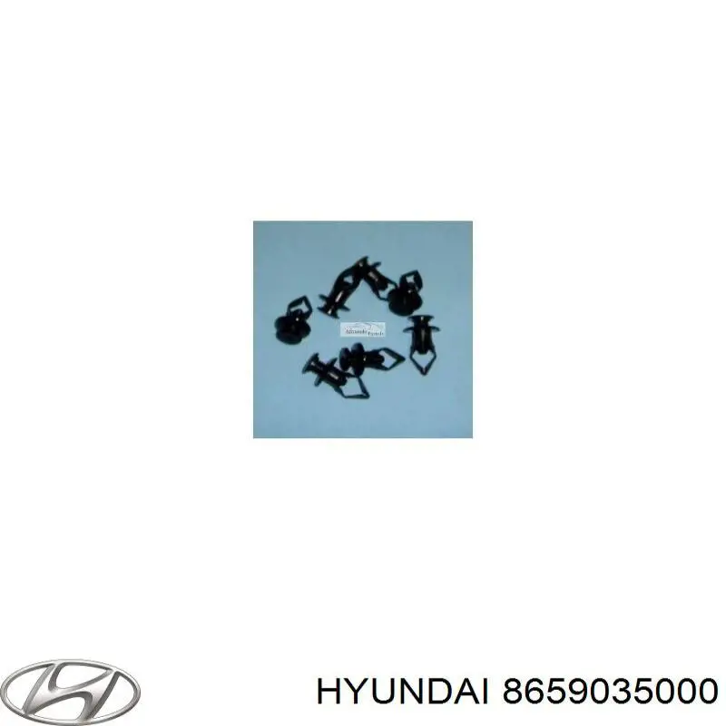 8659035000 Hyundai/Kia пістон (кліп кріплення бампера, переднього)