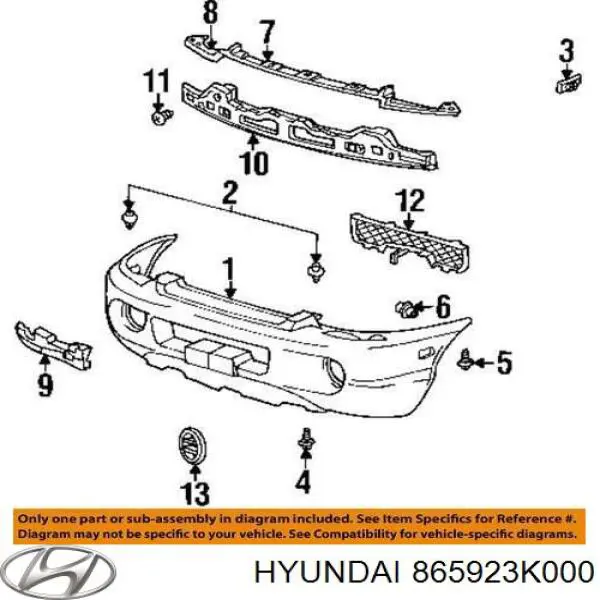  Hyundai/Kia 865923K000 ціна, від 3.00 USD