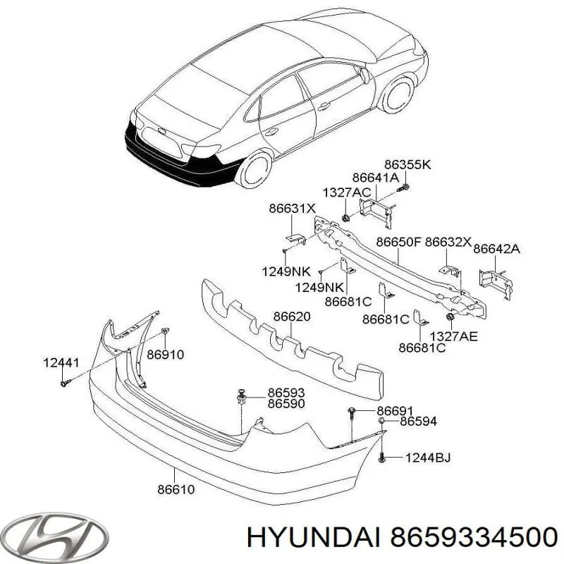 Купити 8659334500 Hyundai/Kia 