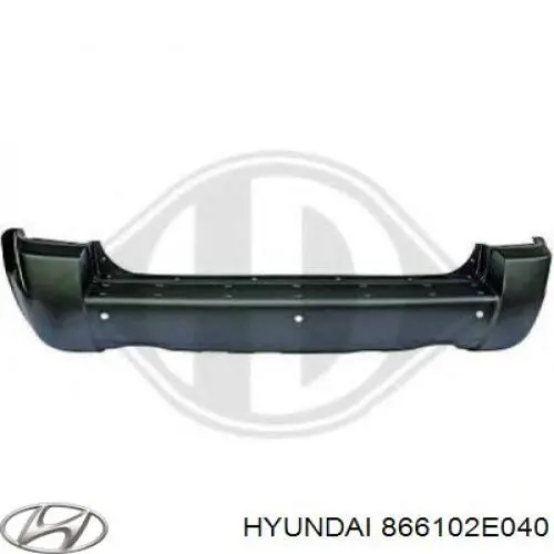 866102E040 Hyundai/Kia Буфер (бампер) задній