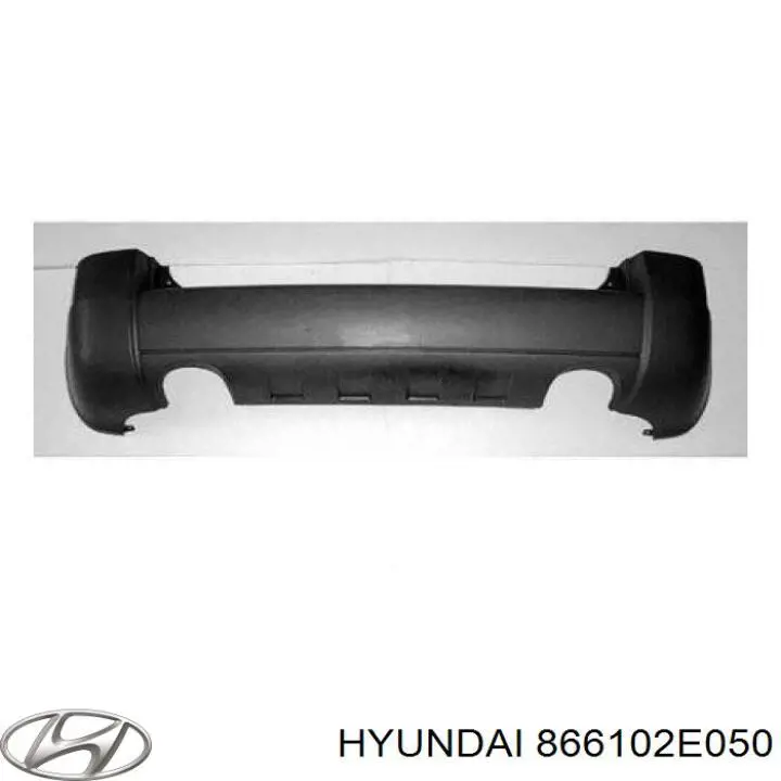 866102E050 Hyundai/Kia Буфер (бампер) задній