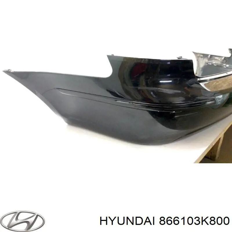 Бампер задний (оригинал) на Hyundai Sonata NF