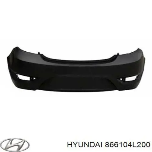 Задній бампер 866104L200 Hyundai/Kia