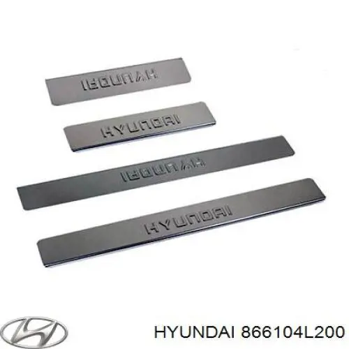 866104L200 Hyundai/Kia бампер задній