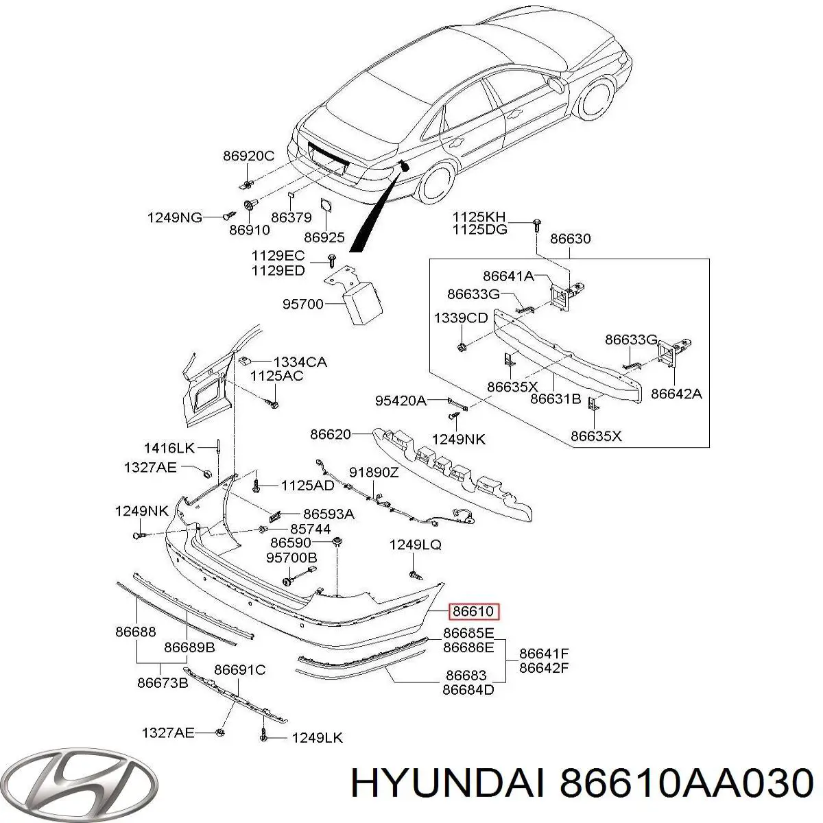 Купити 86610AA030 Hyundai/Kia 