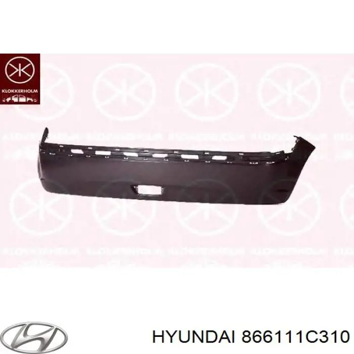 Кожух бампера заднього Hyundai/Kia 866111C310 ціна, від 66.55 USD